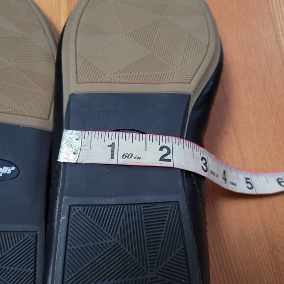 Dr Scholls 10W wexley black flats sustainable comfort minimalist neutral classic - Picture 9 of 11